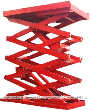 Стационарный подъемный стол с четверными ножницами Lema LM HCL-2.5-5.4