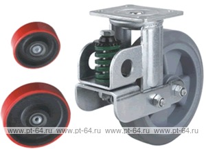 Колесо поворотное с площадкой Lema GCB2-TPU-150-300-6I